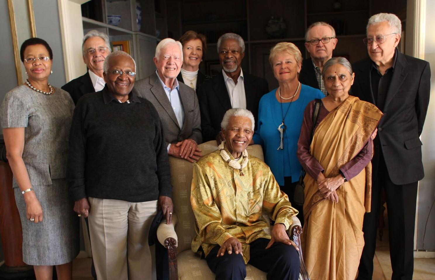 Working both publicly and through private diplomacy, The Elders engage with global leaders and civil society to help resolve conflict and address its root causes. They challenge injustice, promote good governance and inspire ethical leadership. 