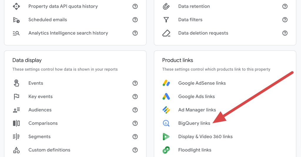 10. BigQuery links