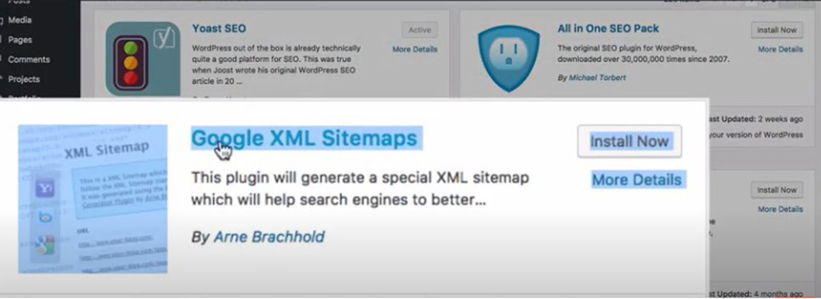 Tạo sitemap trên WordPress sitemap sử dụng plugin Google XML Sitemaps