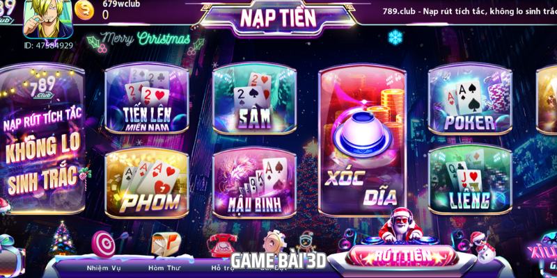 Game bài đổi thưởng là sản phẩm chủ đạo của 789club