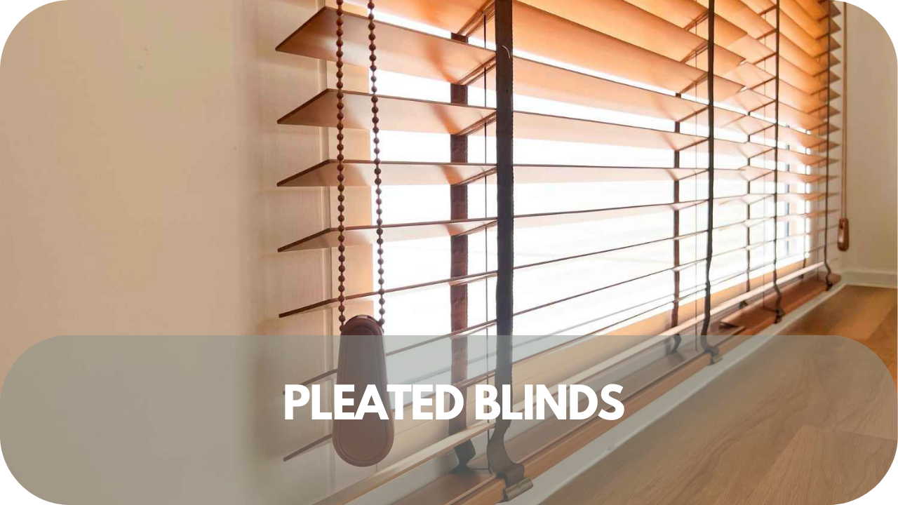 Modern pleated blinds for sash windows: a compact, stylish choice for privacy and light filtering.