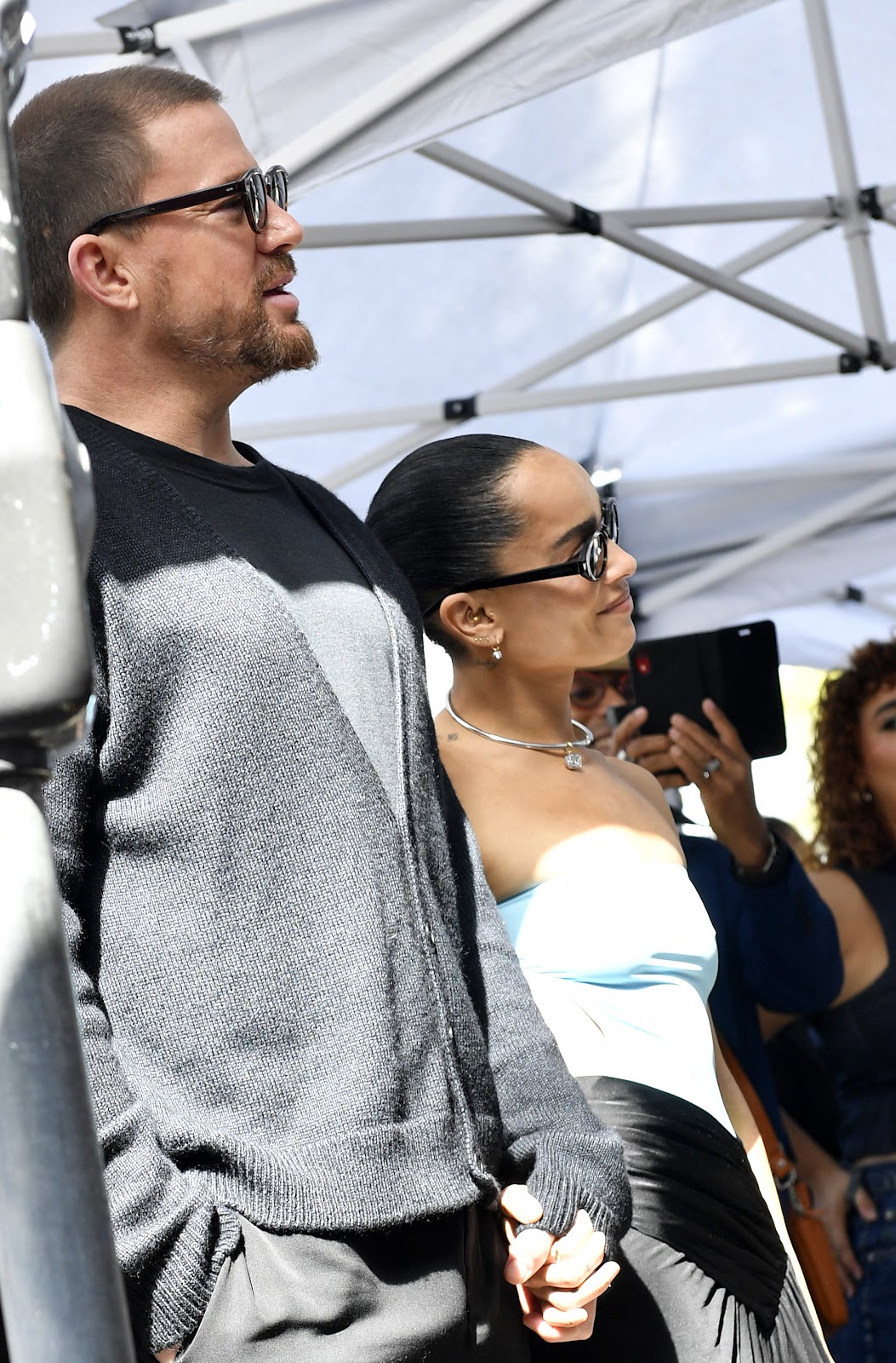 Channing Tatum and Zoe Kravitz on March 12, 2024, in Los Angeles, California | Source: Getty Images