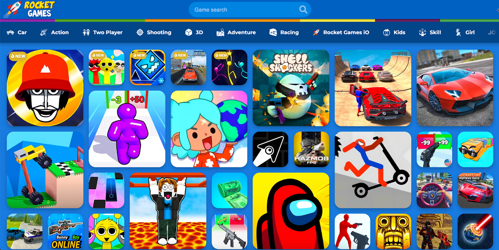 Rocket Games for Shell Shockers Unblocked