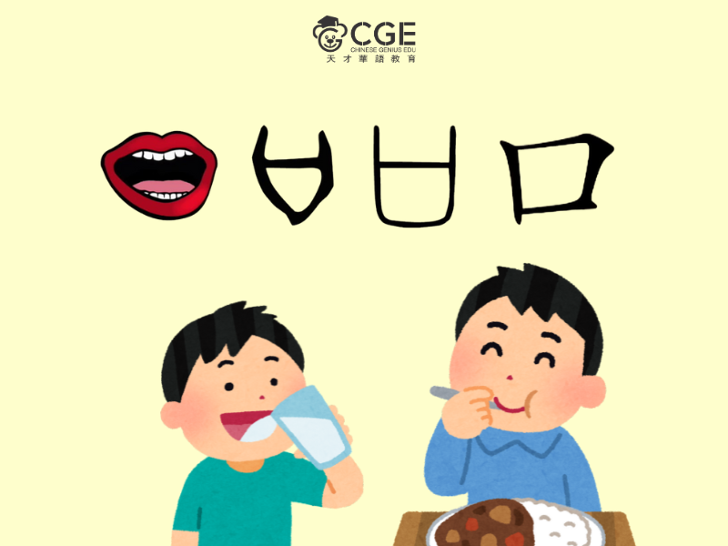 Bộ khẩu trong tiếng Trung 5