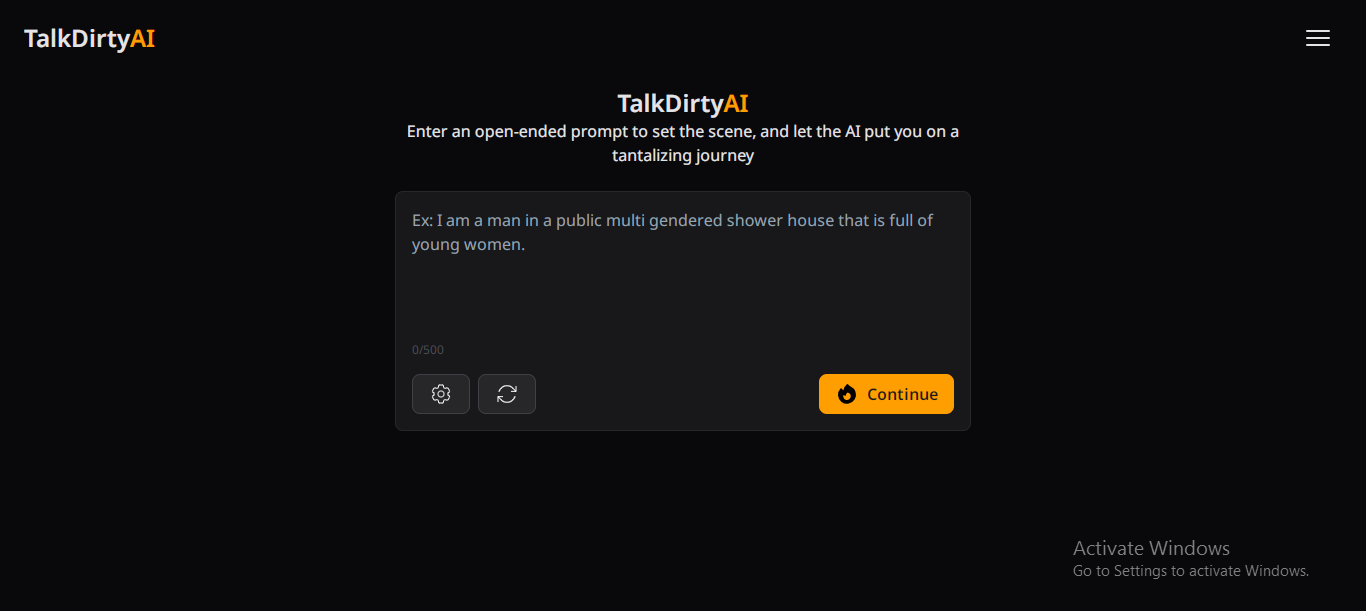 TalkdirtyAI Talk dirty to an AI