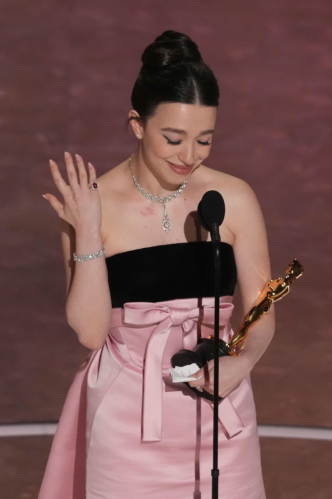 Madison <a href="https://www.cnn.com/entertainment/live-news/oscars-academy-awards-03-02-25#cm7si54m3003f3b6nj3fl6v3k">accepts the Oscar for best actress</a>. Madison, who portrays an exotic dancer and escort in "Anora," recognized the sex worker community. “I will continue to support and be an ally,” she said in her speech. “All of the incredible people, the women, that I’ve had the privilege of meeting from that community has been one of the highlights of this entire incredible experience.”