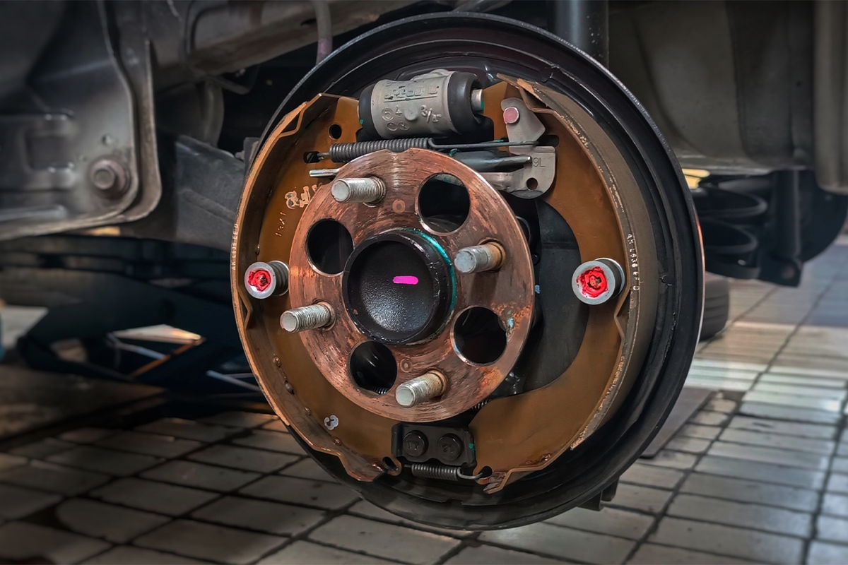 Car drum brake system