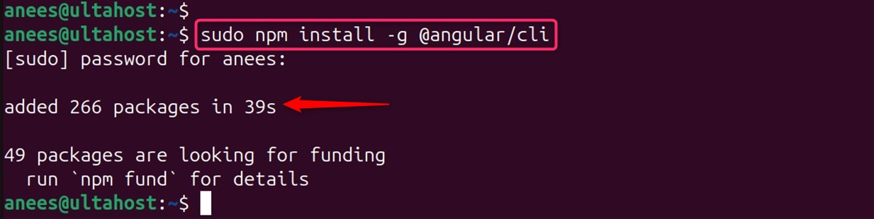 install angular cli