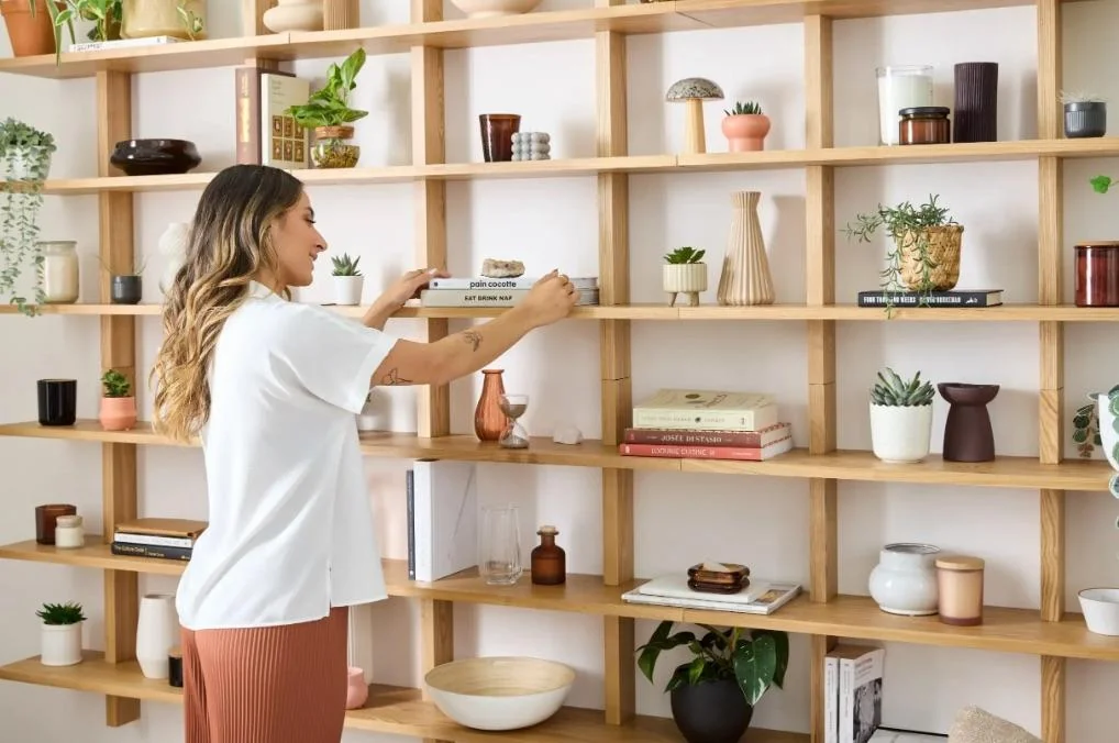 Floating Shelves and Modular Storage