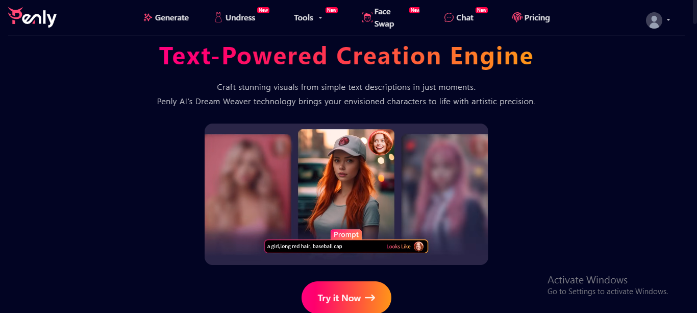 Penly AI The best Text powered image undressing tool