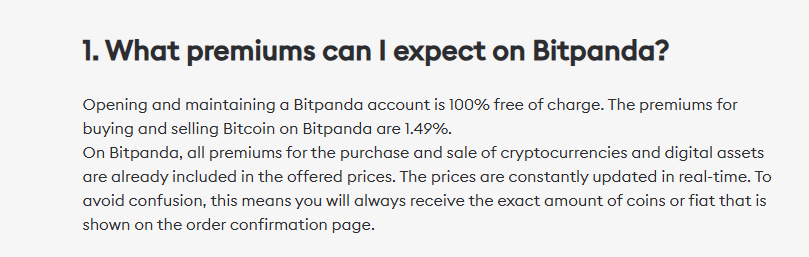 bitpanda fees and deposits 