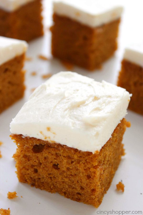 Pumpkin Cake with Cream Cheese Frosting