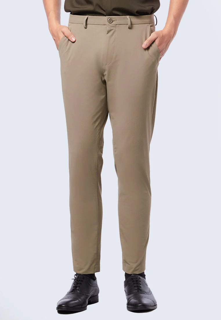Slim Fit Formal Pants Sand