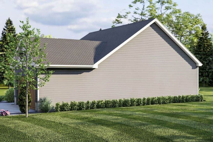 Right rendering of the two-story 4-bedroom traditional-style home.
