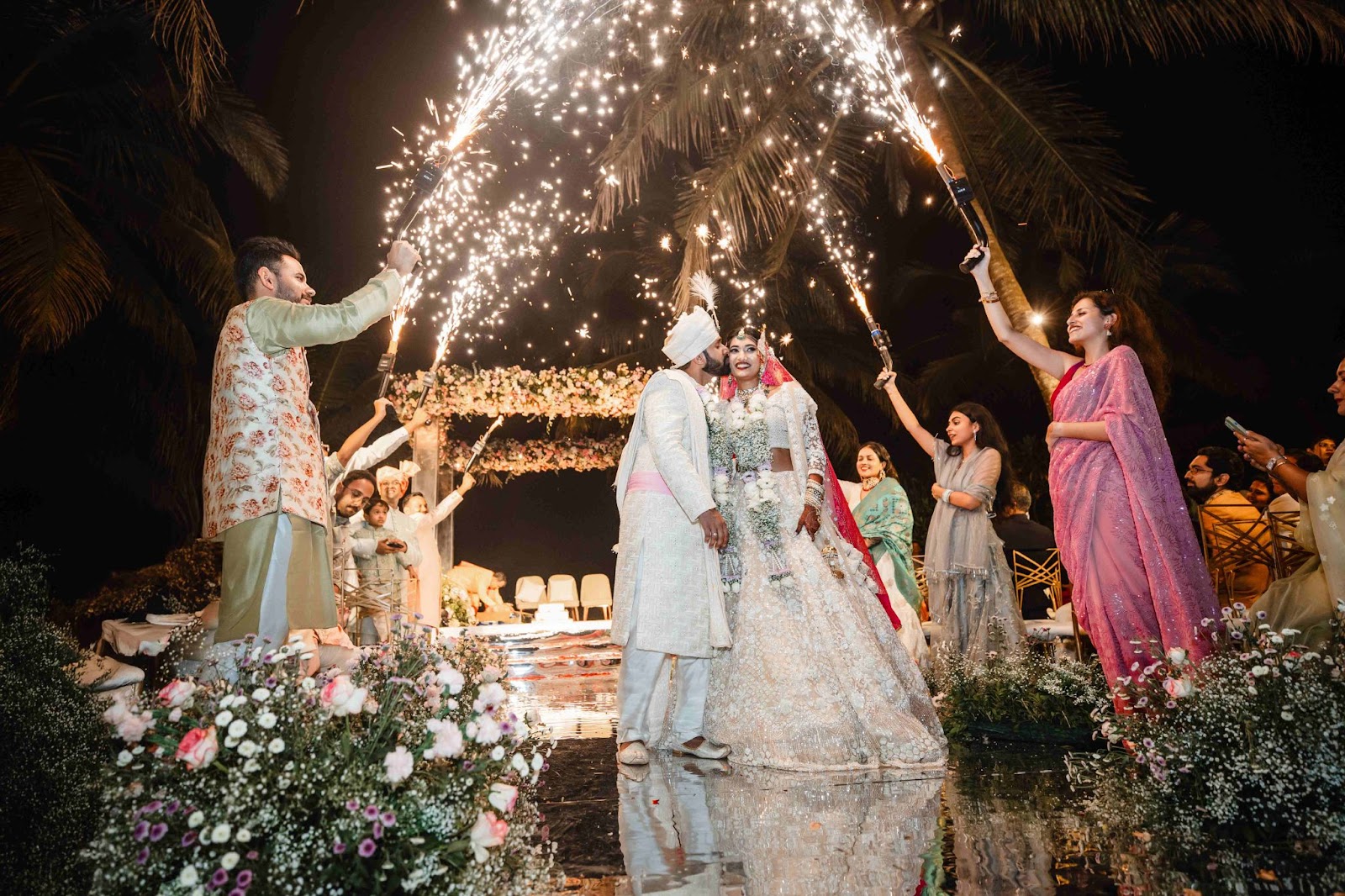 The groom’s kiss on his bride, capturing love and emotion in 2025 wedding photography