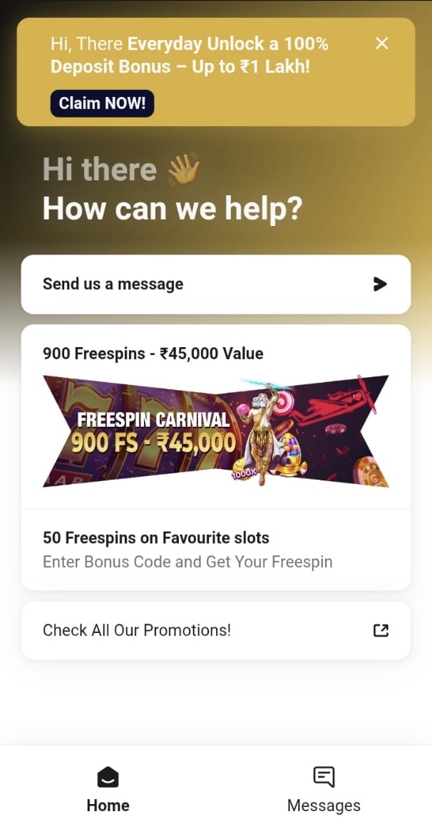 Krundi app home page