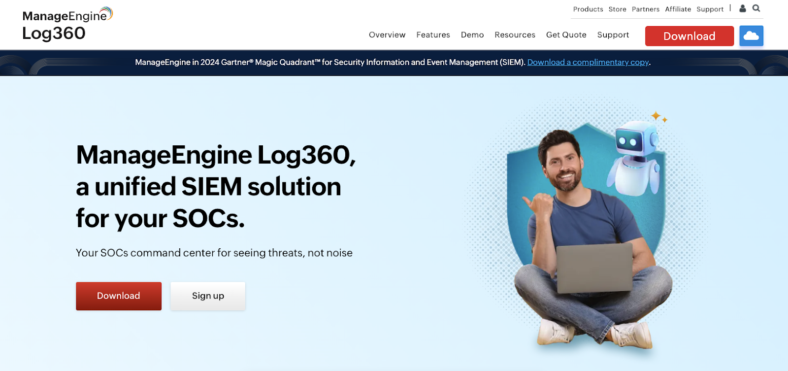 Screenshot of ManageEngine Log360 - Best low-cost SIEM.