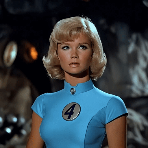 Los cuatro fantásticos pero como una película de ciencia ficción de los años 60 : r/midjourney