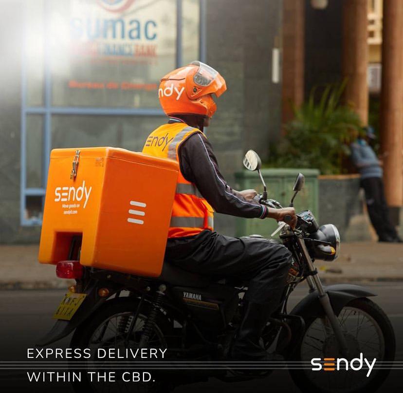 Sendy rider on his bike wearing a helmet