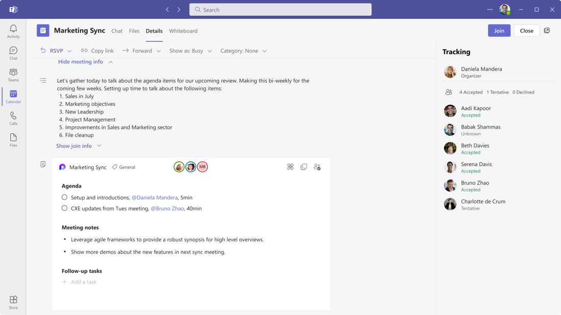 How to take meeting notes in Microsoft Teams