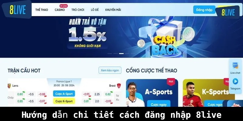 Hướng dẫn chi tiết cách đăng nhập 8live cho người mới