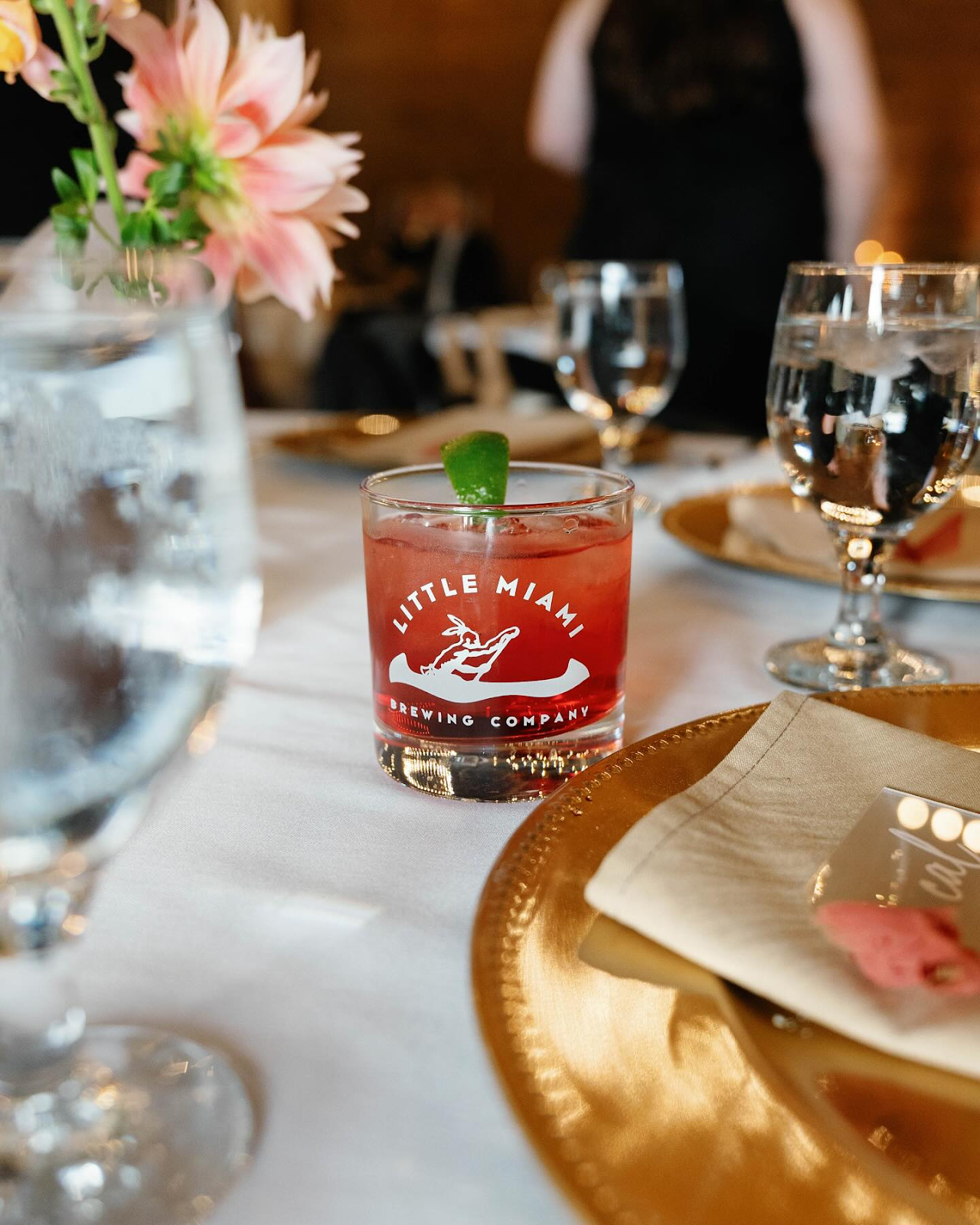 Close-up of a beverage at LMBC in Miford, Ohio