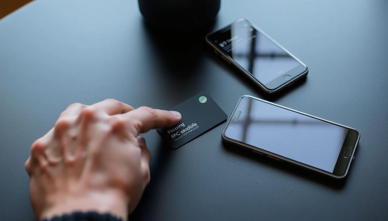 NFC business card programming