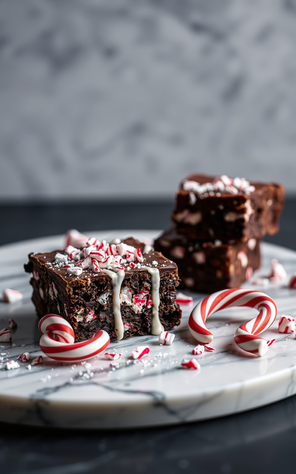 Peppermint Bark Brownies