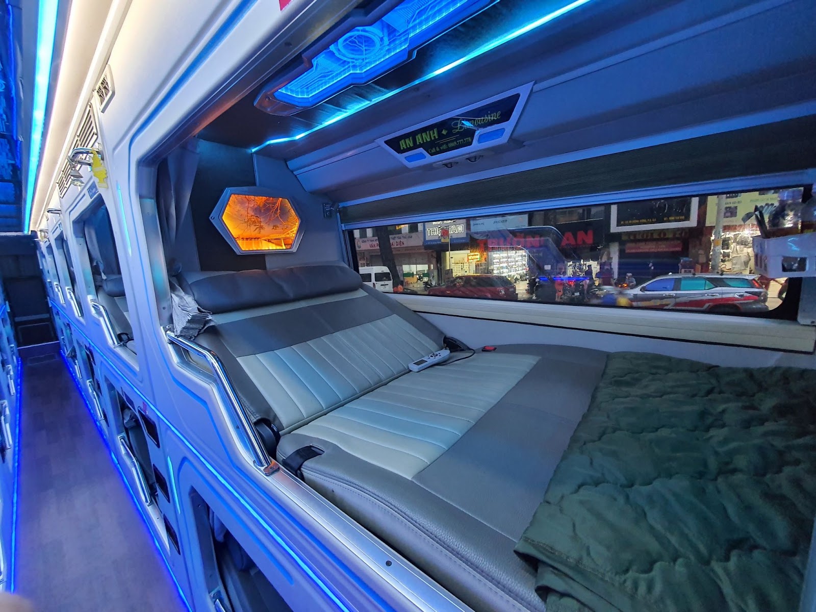 an anh limousine bus interior