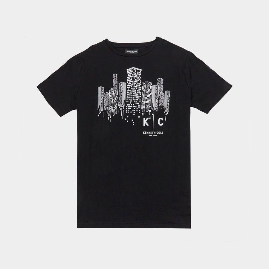 Black Armani Exchange t-shirt, highlighting minimalist design