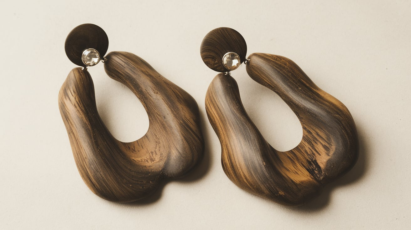 wooden earrings