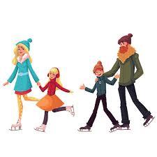 Family Ice Skate Stock Illustrations ...