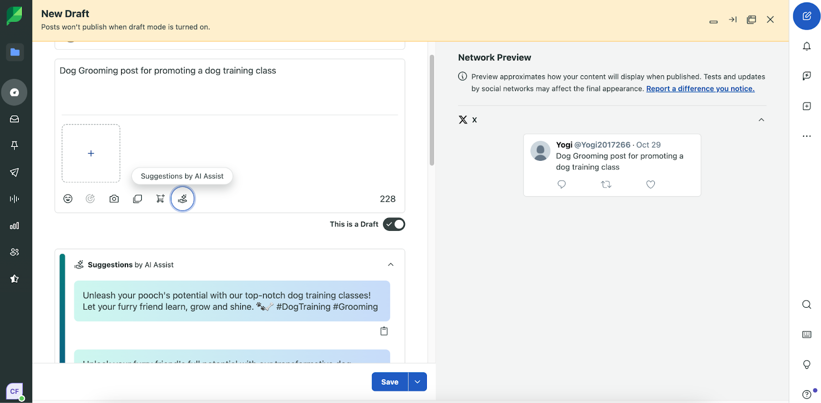 screenshot of sprouts customer segmentation tool