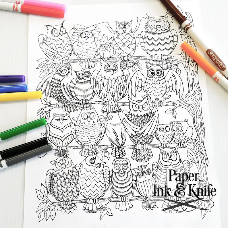 pdf coloring pages for adults
