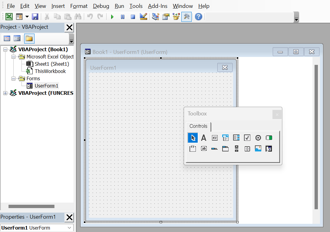 vba userforms in excel