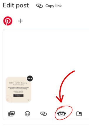AI tool inside of Metricool posts