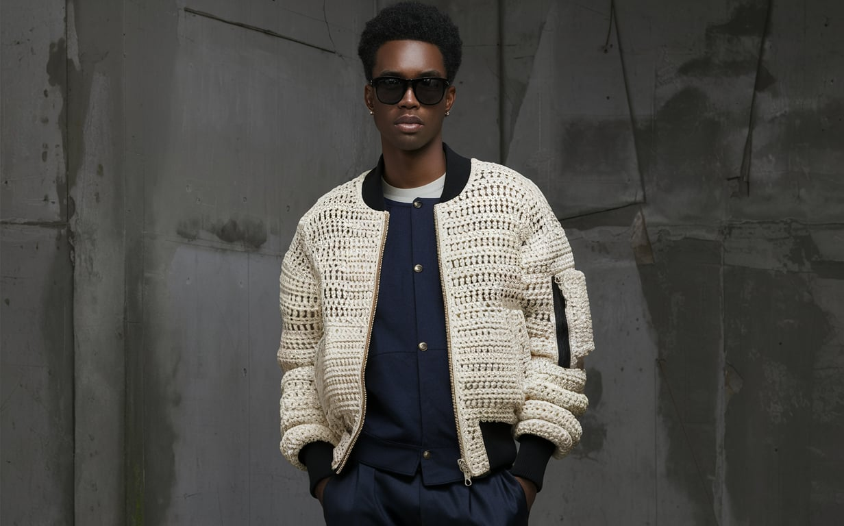 Stefan Cooke Crochet Bomber