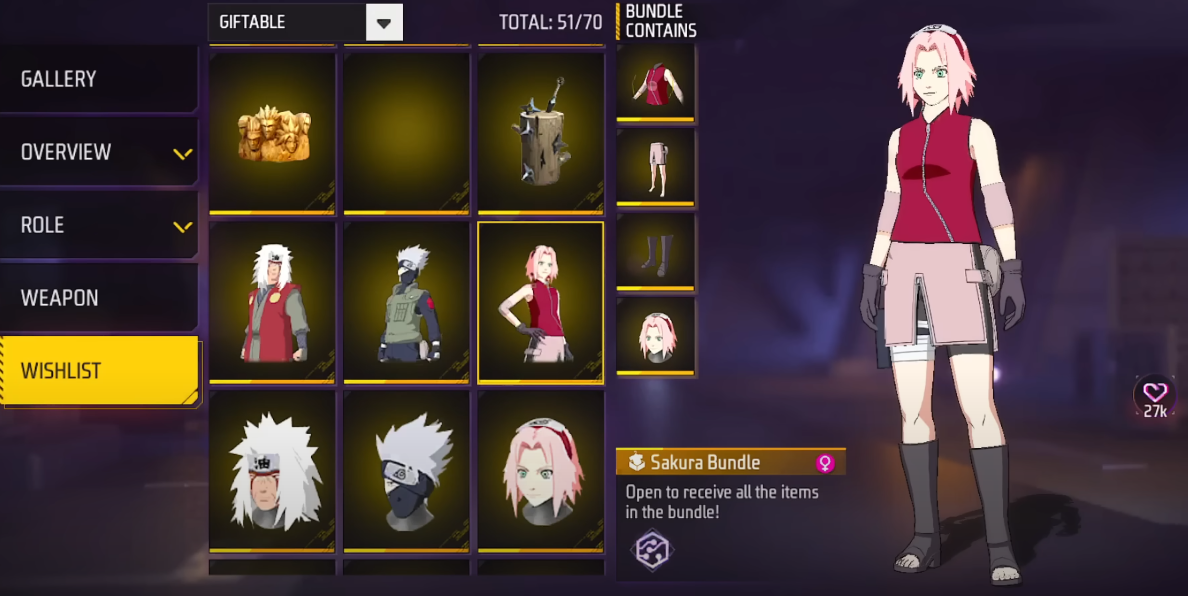 Free Fire x Naruto Shippuden Collaboration: Exclusive Items Revealed!