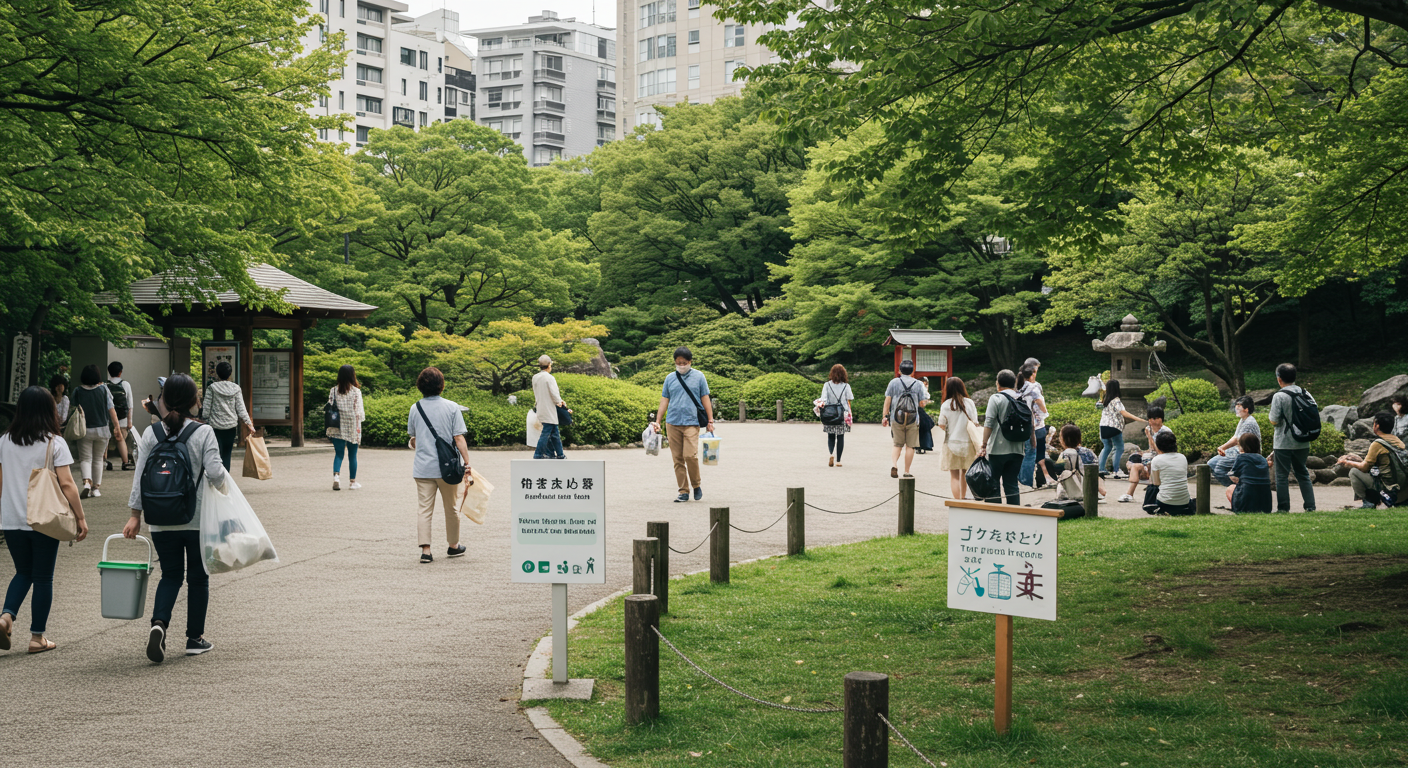公共の場でのゴミの持ち帰り 