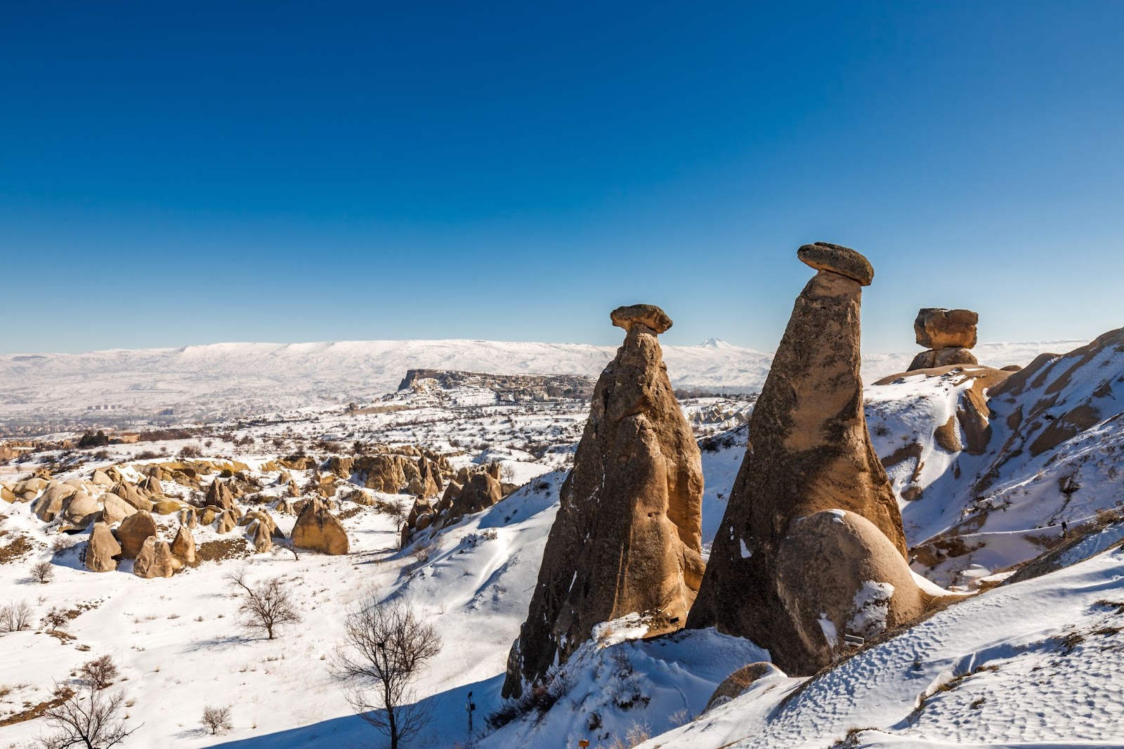 Snowfall in Cappadocia During January