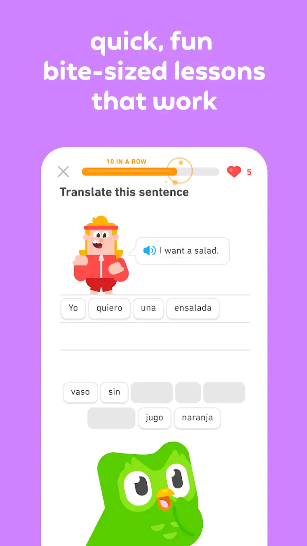 duolinguo lessons