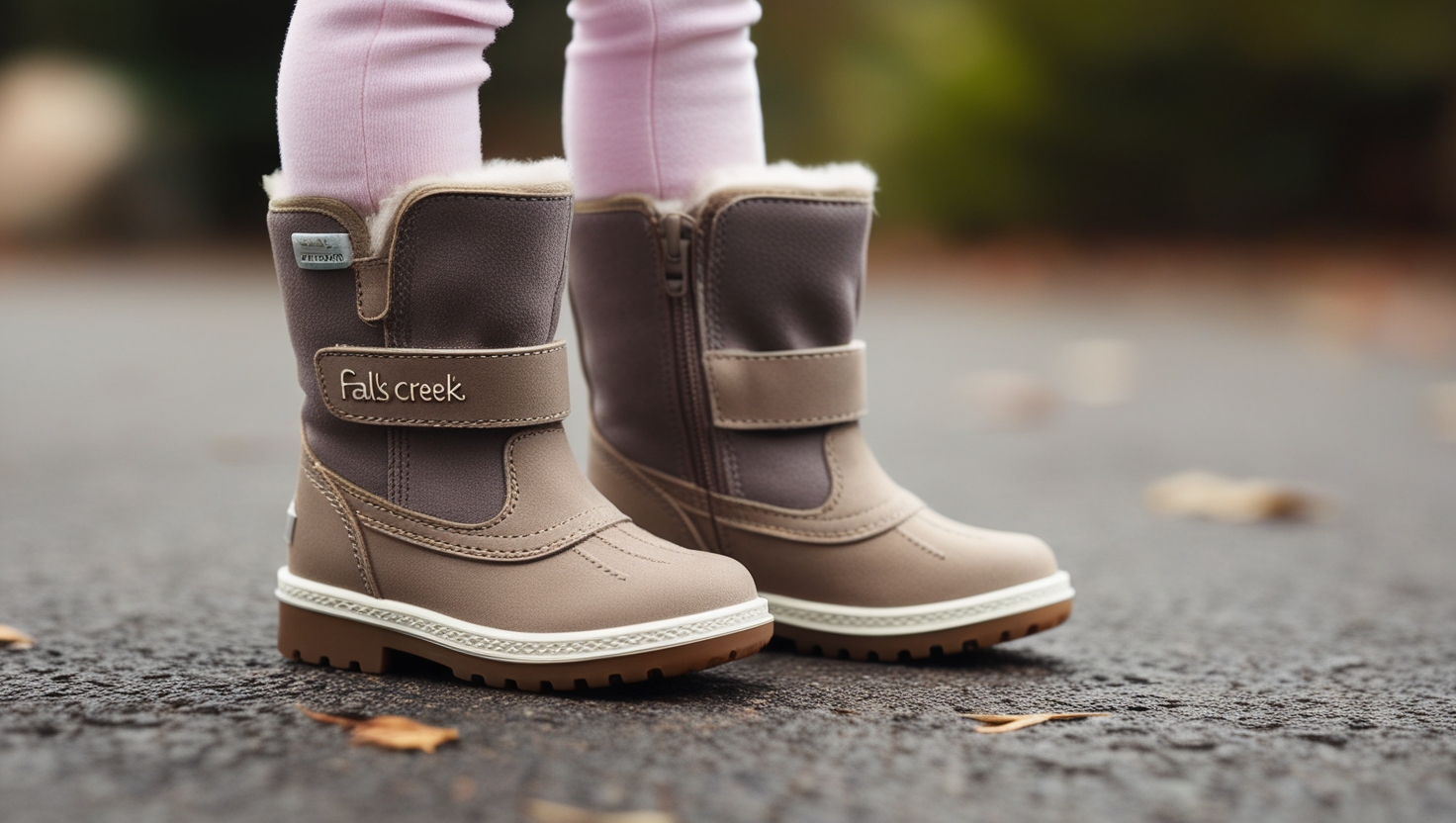 Falls Creek Kids Toddler Girl's Fawn Taupe Fashion Boots