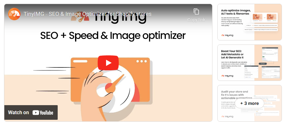 TinyIMG - Image Optimization & Speed