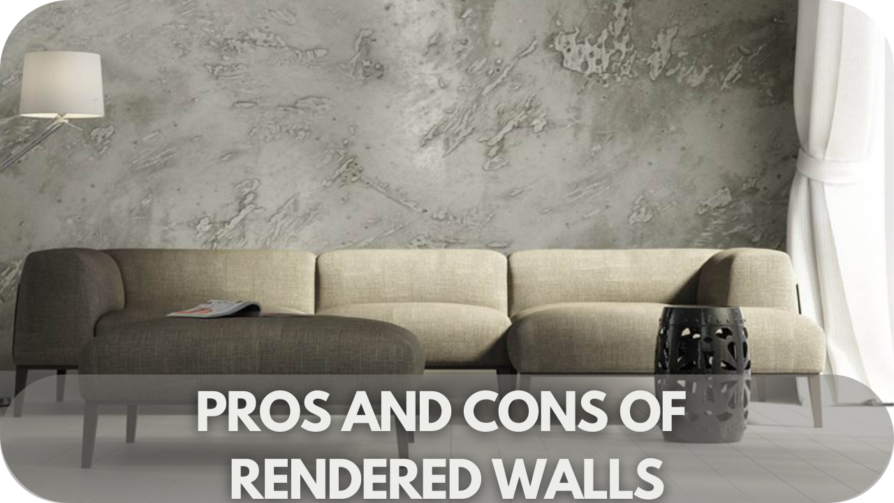 Rendered walls on a contemporary home, showcasing smooth finish and versatile design options.