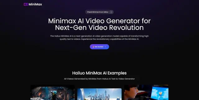 Best AI Tools in 2025 - Screenshot of MiniMax AI