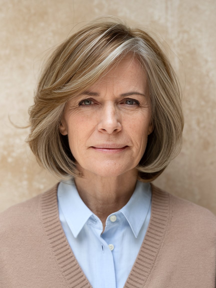 41. Chin-Length Bob with Layers