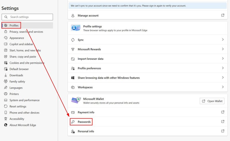 passwords from microsoft edge to google chrome export