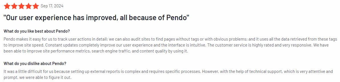 Pendo review