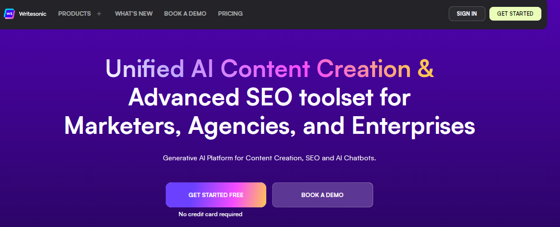 Writesonic - AI content creation tool