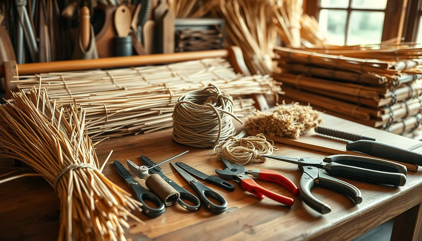 professional thatching services tools and materials